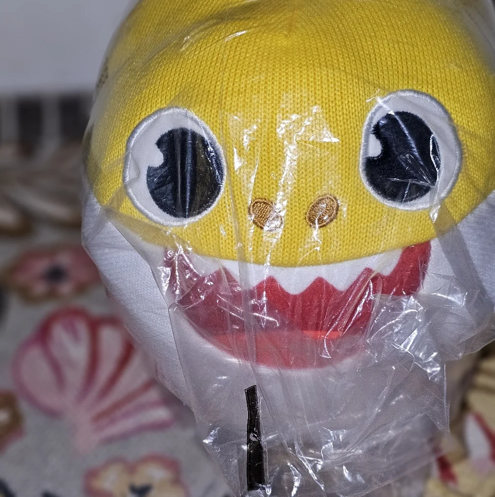 NWT Yellow and White Baby Shark Pillow